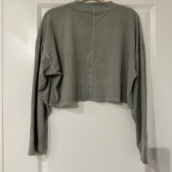 We The Free Cropped Long Sleeve - Green - Picture 4 of 6